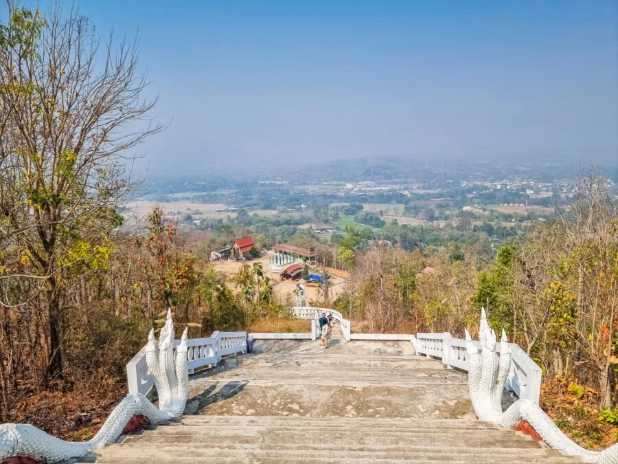 misty landscape pai big buddha