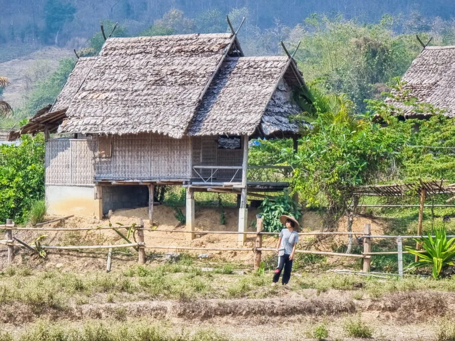 rural landscape Kho Ku So Bamboo Bridge pai
