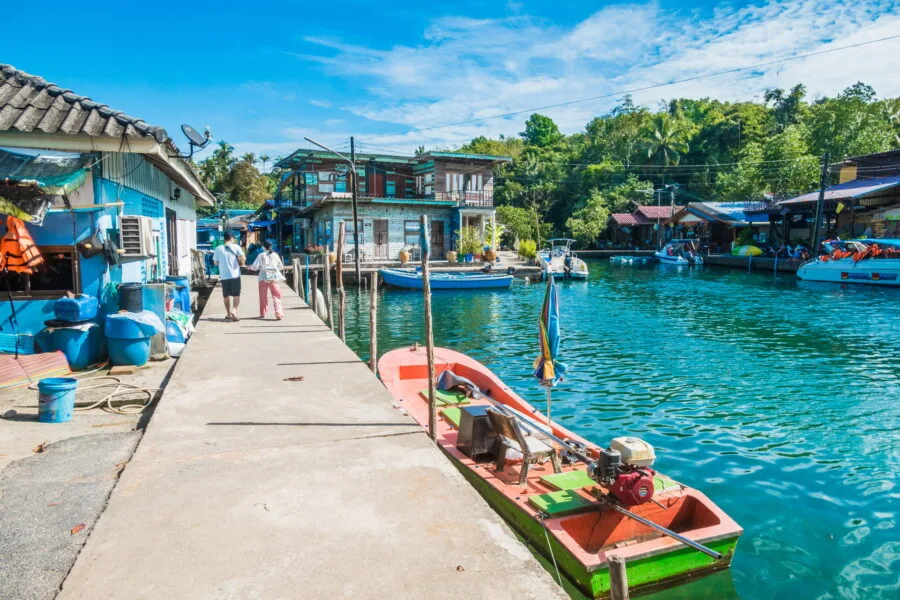 beau temps balade village khlong mad ko kood