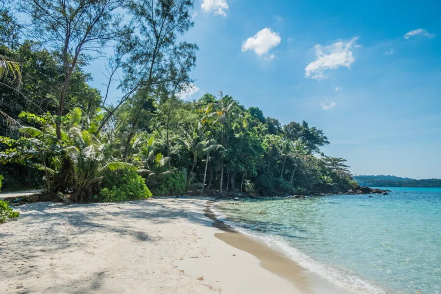extremite sud plage khlong chao white beach ko kood