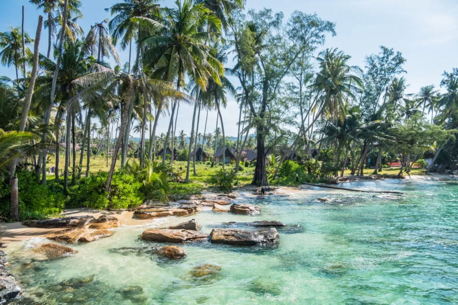 plage ao tapao depuis nam leuk pier ko kood