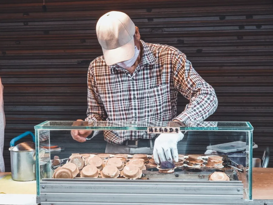 street food street taipei taiwan