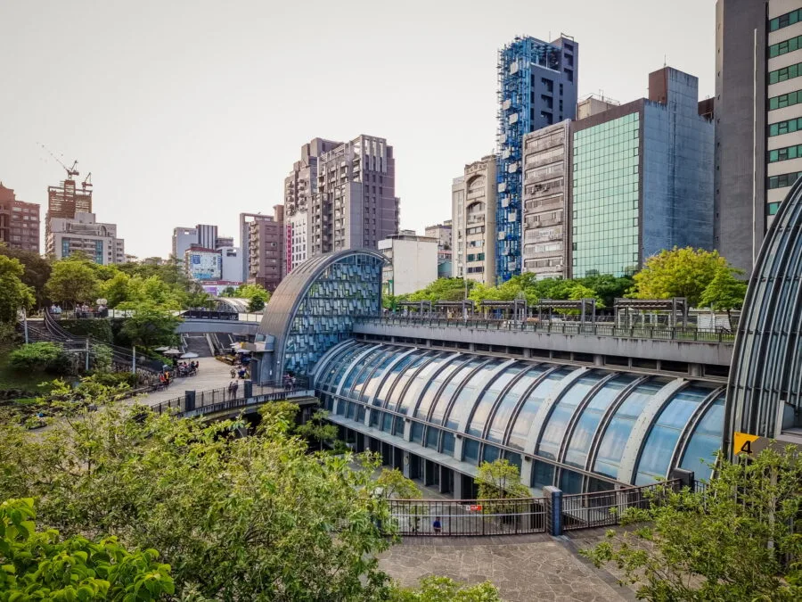 taipei view from daan park