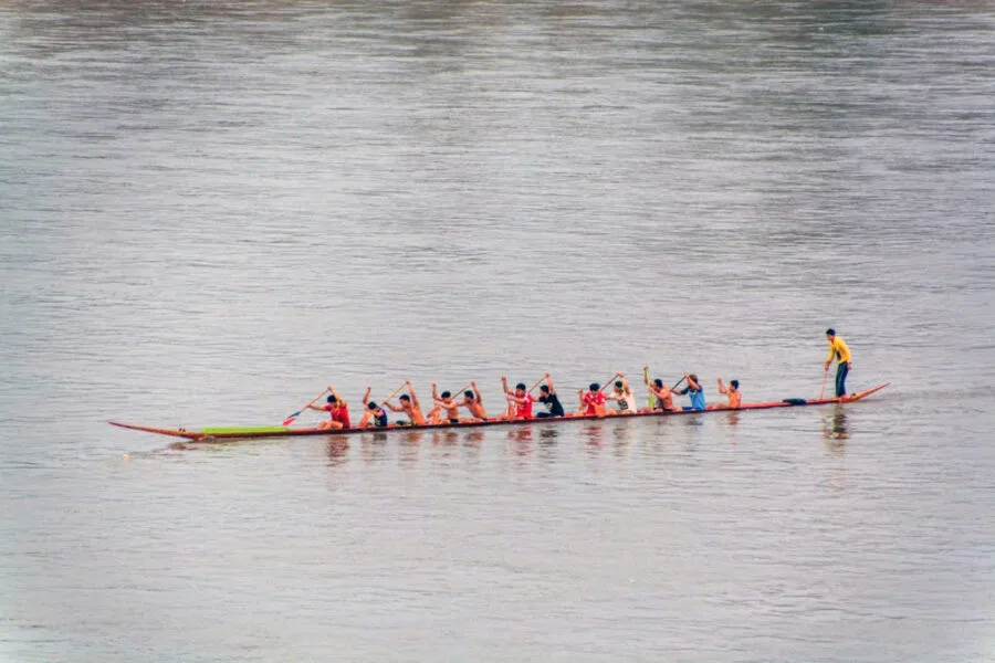 boat race training chiang khong thailand