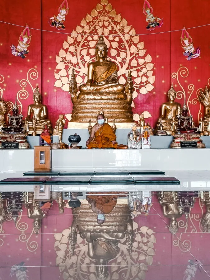 monk at the big buddha of phuket