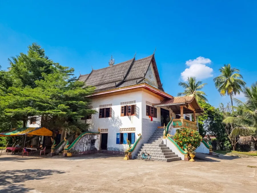 building at vat ho pha near vientiane
