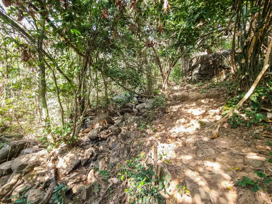 beginning ascent phou phanang viewpoints laos