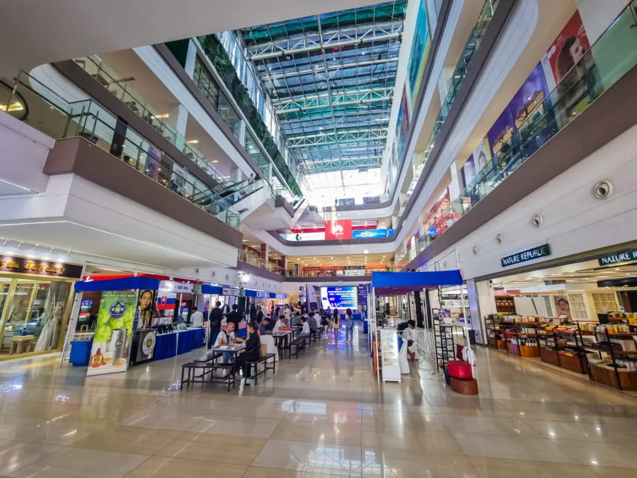 interior shopping mall Vientiane Center