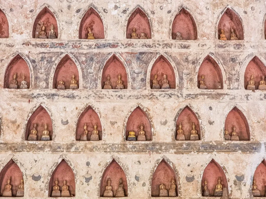 Buddha niches vat sisaket vientiane