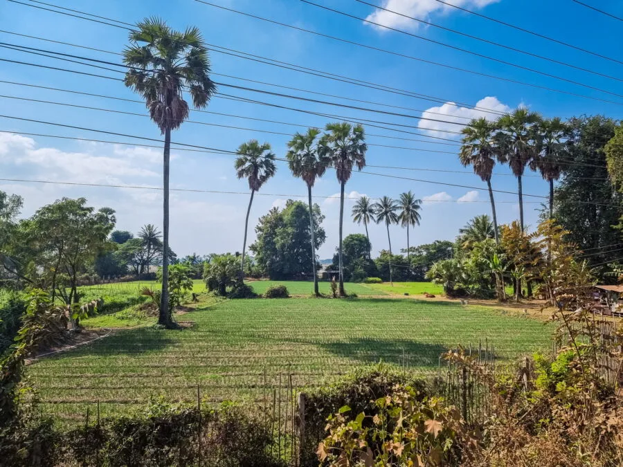 photo break countryside near vientiane