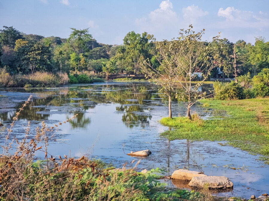 paysage proche de vientiane laos