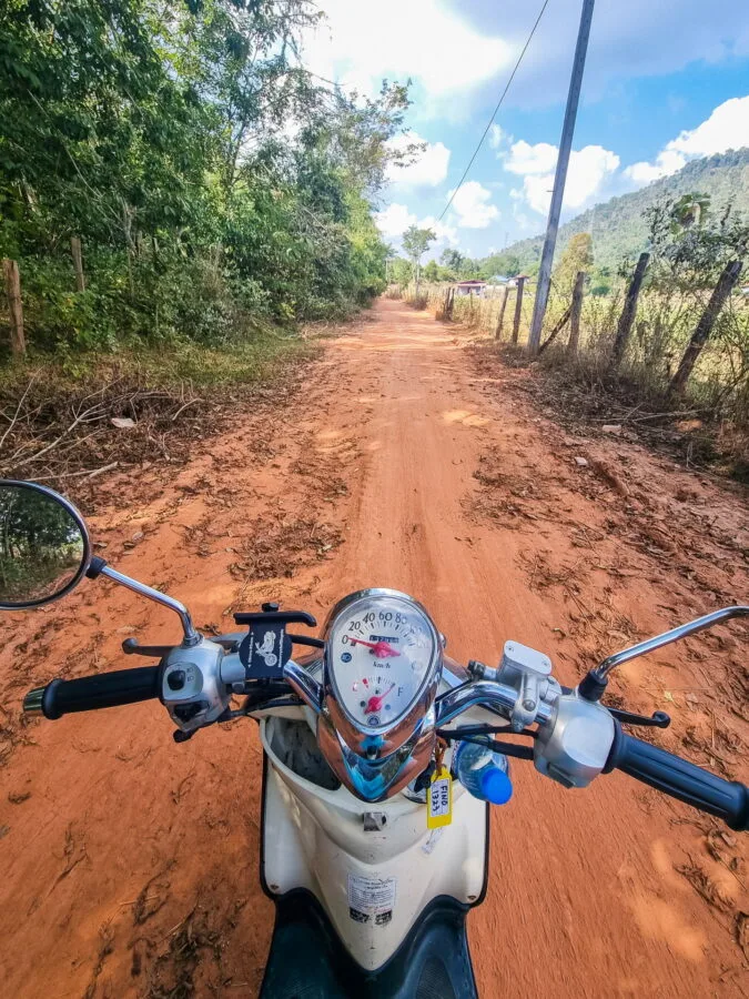 country road near Vientiane, Laos