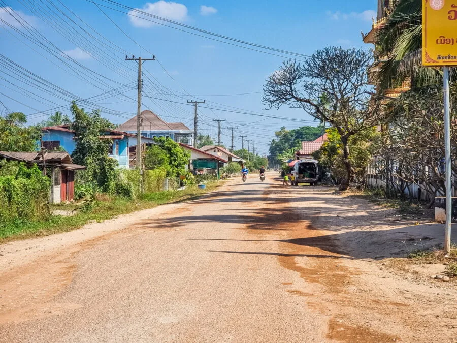 secondary road near vientiane