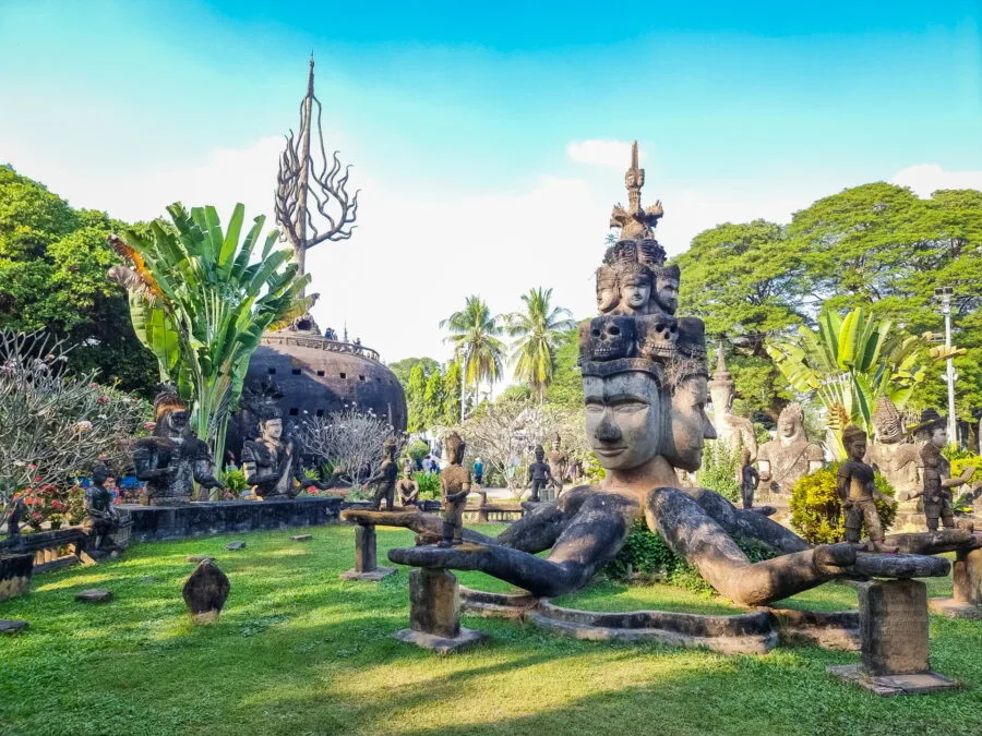 similar sculpture buddha park vientiane