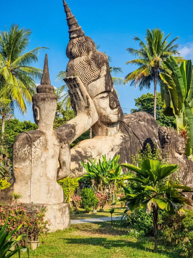 sculptures buddha park vientiane