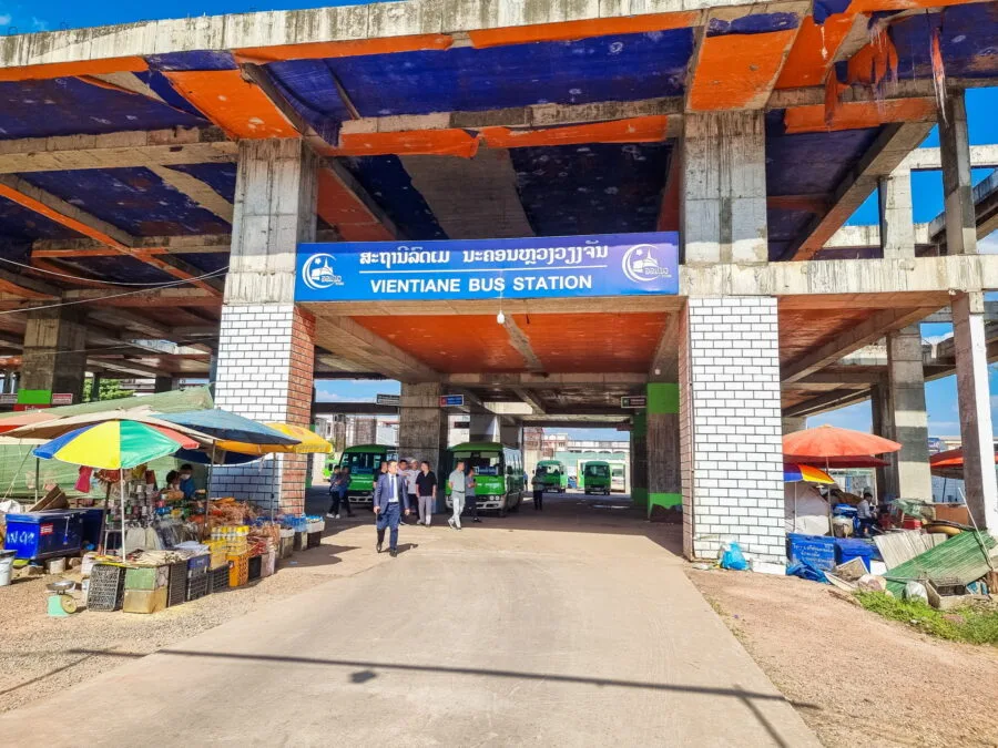 Vientiane bus terminal station