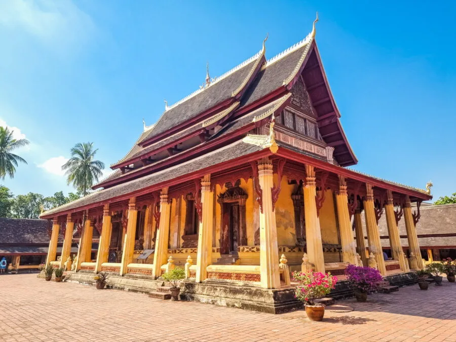 Vientiane is a city in the north of the country.