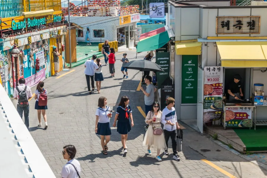 atmosphere street gamcheon culture village busan