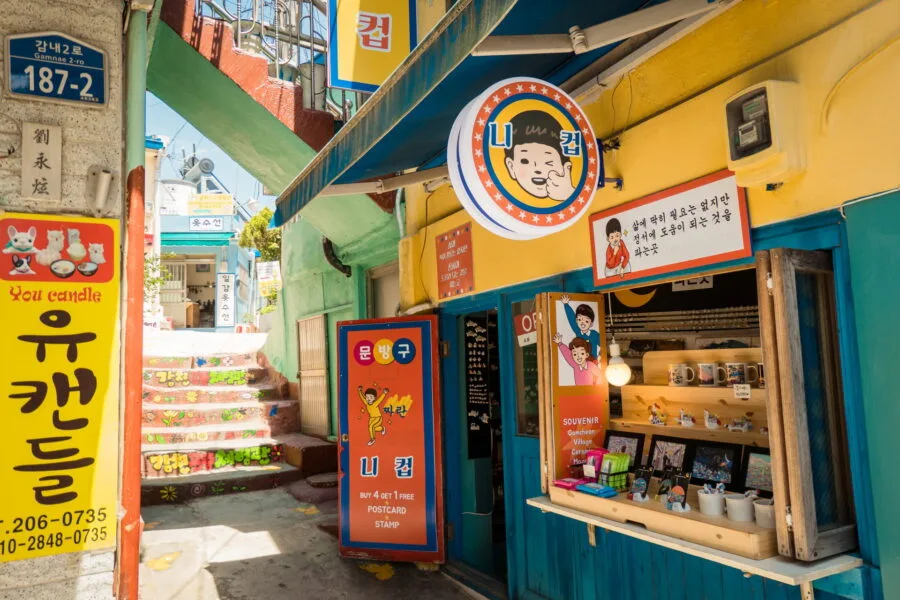 souvenir shop gamcheon culture village busan