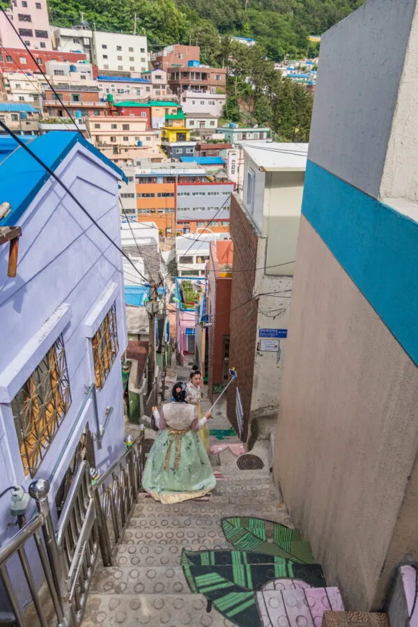148 steps staircase gamcheon culture village busan