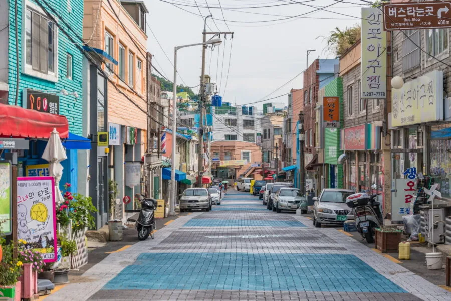 street low area gamcheon culture village busan