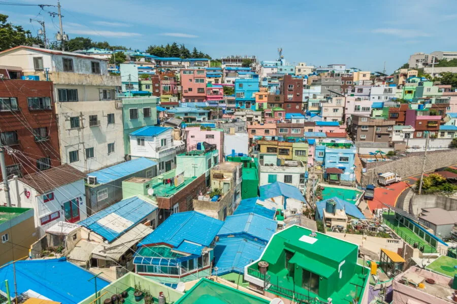 general view gamcheon cultural village busan