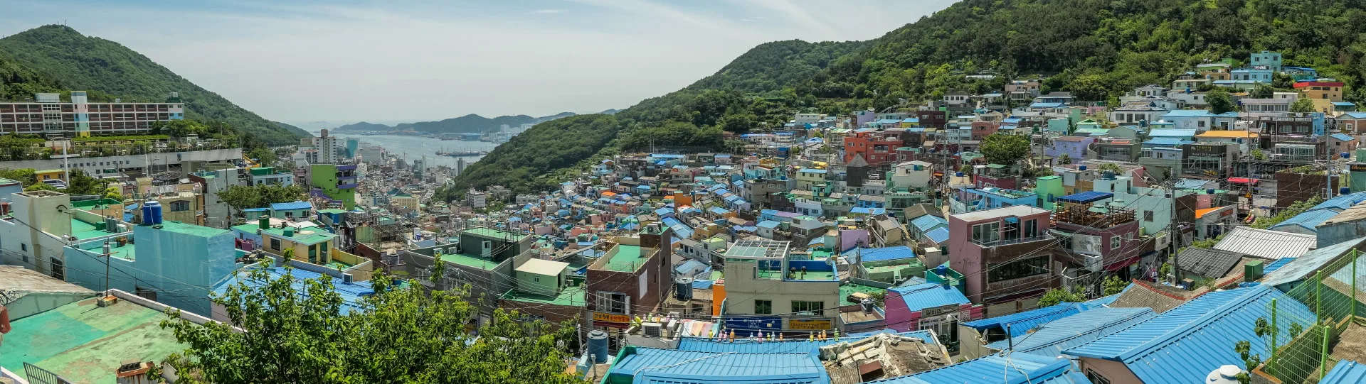 Gamcheon Busan overview from Haneul Maru Observatory