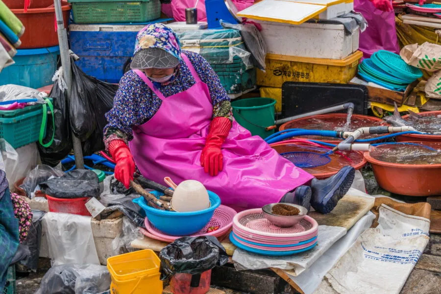 ajamma market jagalchi busan