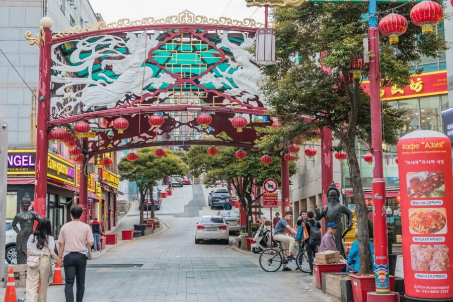 decorations chinatown district busan