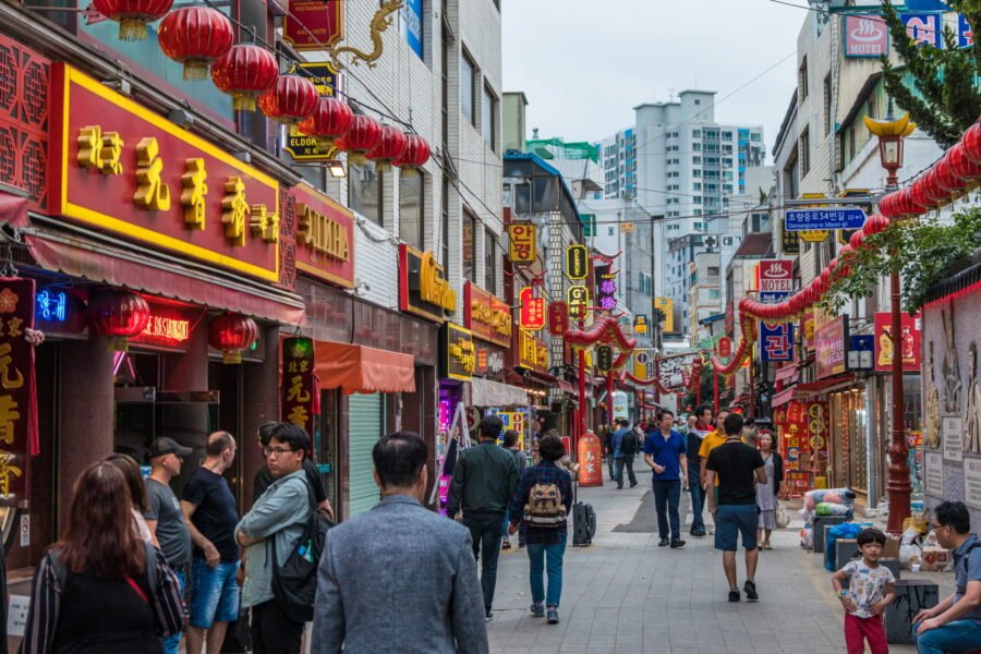 rue principale quartier chinatown busan