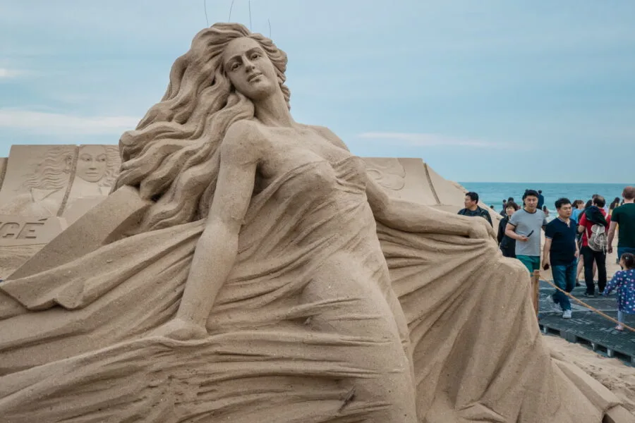 sand sculpture haeundae sand festival busan