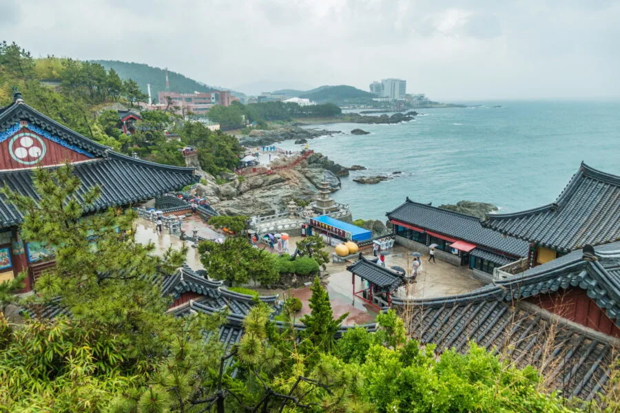 overall view coast temple Haedong Yonggungsa busan