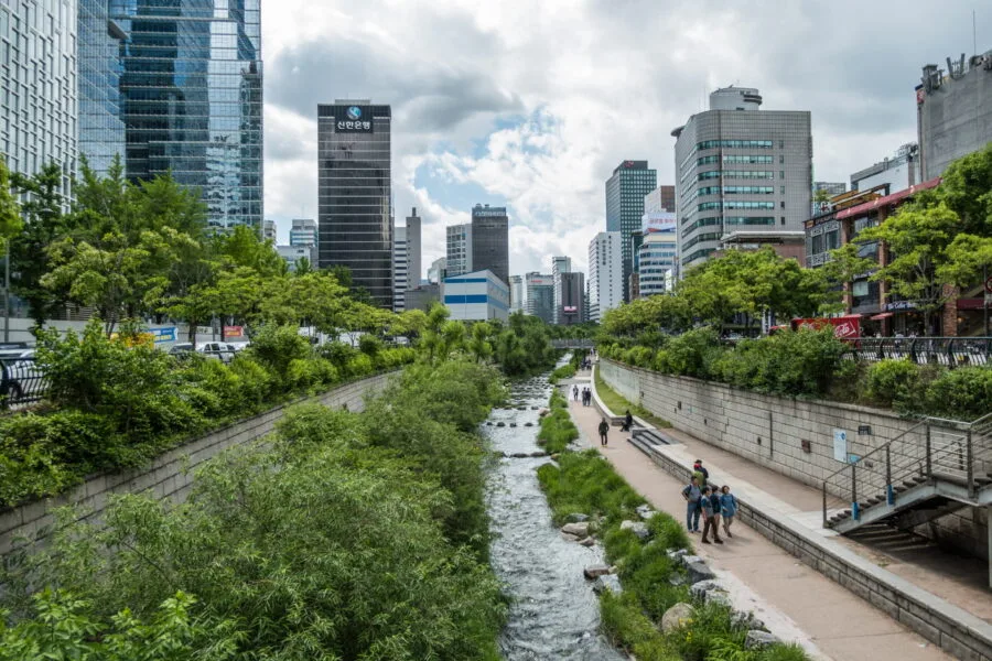 preview of Cheonggyecheon stream Seoul