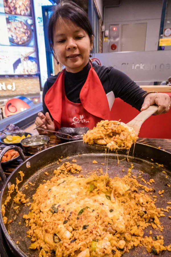 chicken galbi teppan rice myeongdong seoul