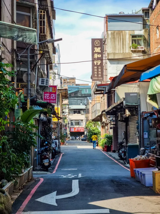 in the streets near taipei main