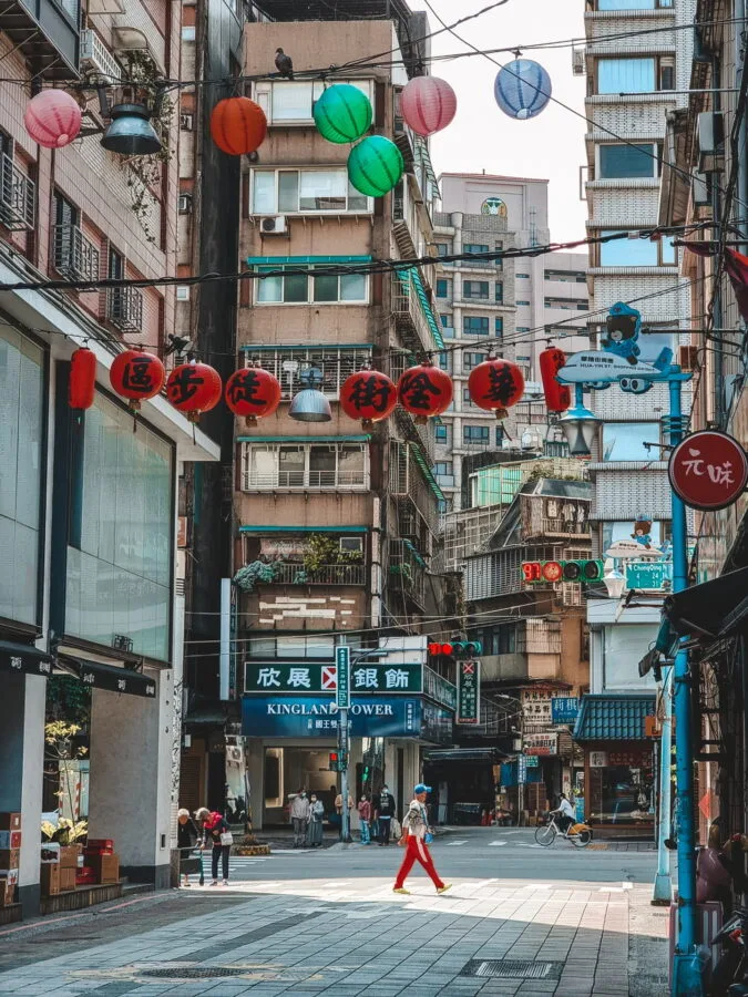 in the streets near taipei main