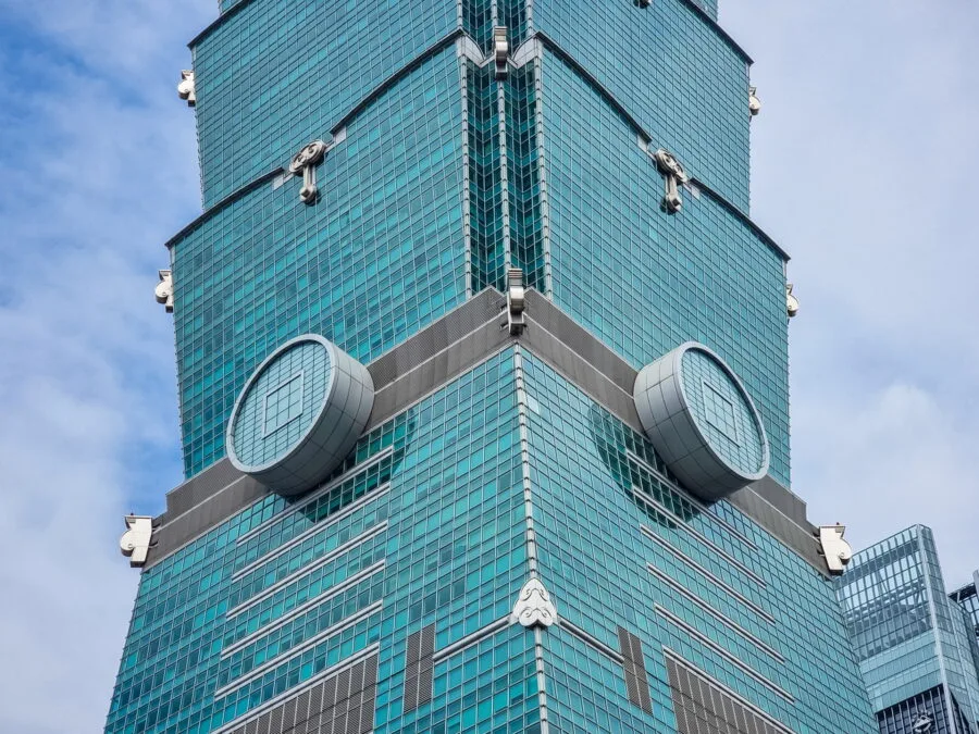 detail architecture taipei 101 taiwan