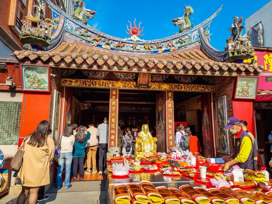in front of Xiahai City God Temple dihua street taipei