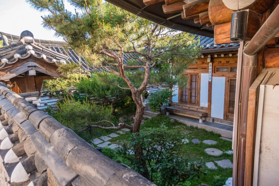 garden traditional house bukchon hanok seoul