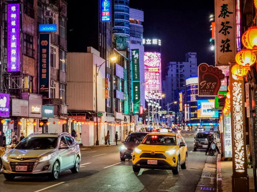 light night district wanhua taipei
