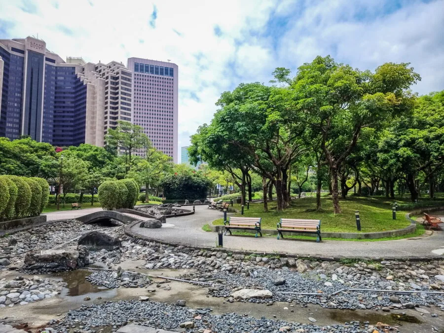 Taipei Civic Plaza park green space city center