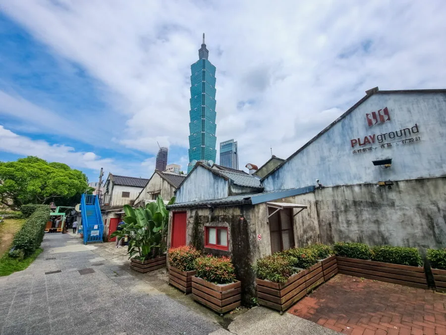 taipei 101 from 44 south village taiwan
