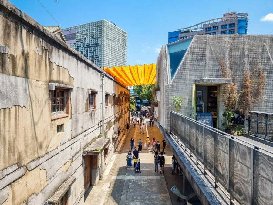 floor view huashan 1914 creative park taipei