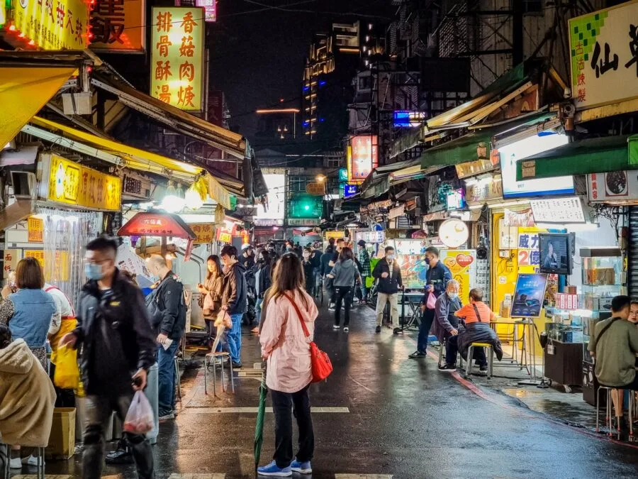 at guangzhou taipei night market