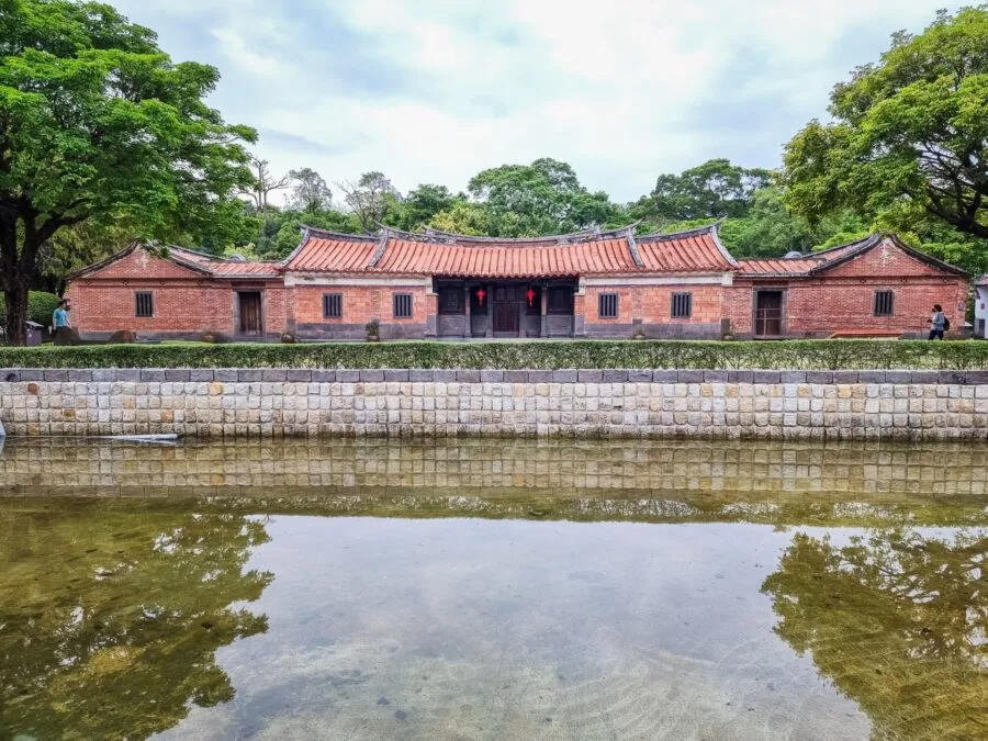 pool in front of lin tan house taipei