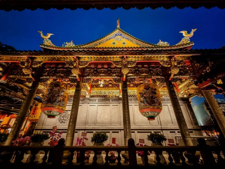 building main hall longshan temple taipei