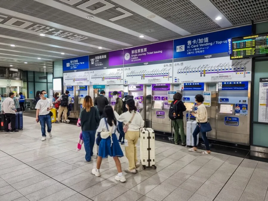 mrt metro taipei ticket machines