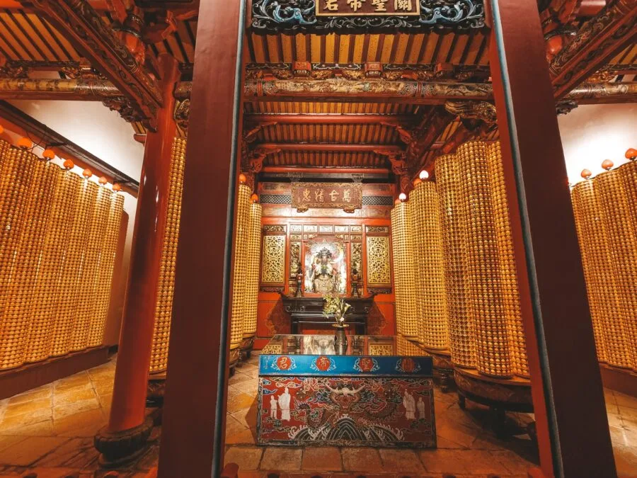 rear room 3 deities longshan temple taipei