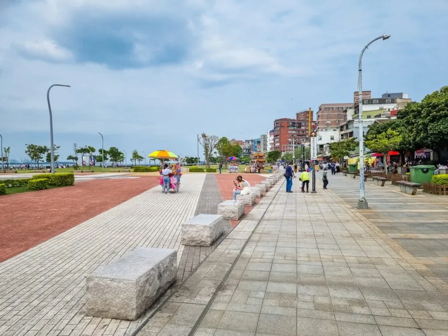 arrival tamsui wharf new taipei taiwan