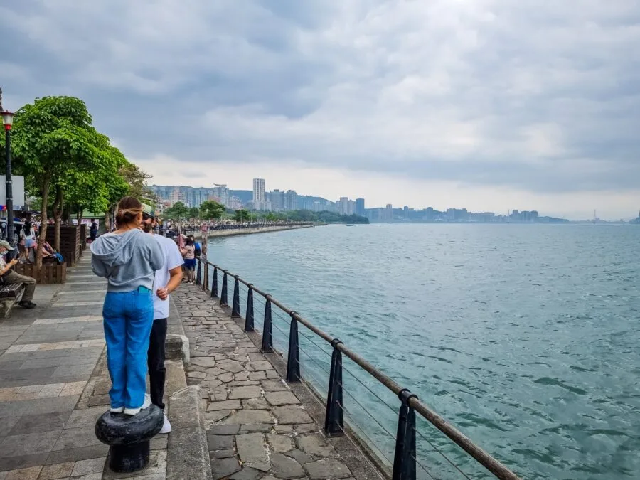 stroll along quay tamsui new taipei taiwan